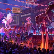 Una scena del film d'animazione The Princess and the Frog