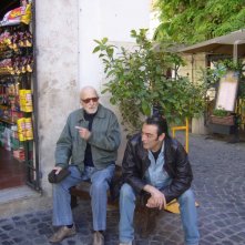 Mario Monicelli sul set di Vicino al Colosseo... c'è Monti