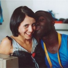Susy Laude e Thierno Thiam sul set del film Billo - Il Grand Dakhaar