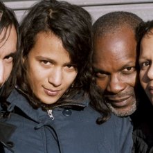 Una foto scattata sul set del film 35 Rhums