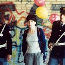 L'attrice Paola Rinaldi sul set di Un posto al Sole