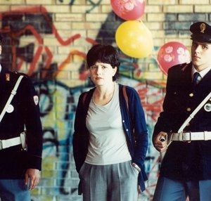 L'attrice Paola Rinaldi sul set di Un posto al Sole