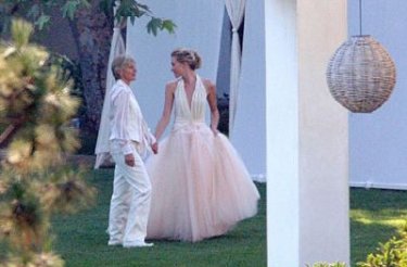 Le prime immagini del matrimonio di Ellen DeGeneres e Portia De Rossi