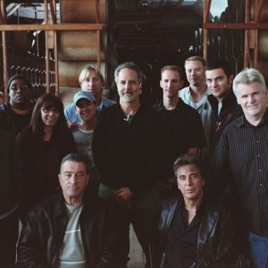 Robert De Niro, il regista Jon Avnet e Al Pacino sul set del film Sfida senza regole - Righteous Kill