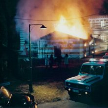 La suggestiva scenografia realizzata da Enzo De Camillis per il film Senso di colpa di M. Spano