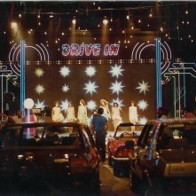Scenografia realizzata da Enzo De Camillis per il programma cult Drive In, di G.Nicotra