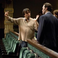 Il regista Richard Linklater sul set del film Me and Orson Welles