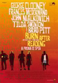 La locandina italiana di Burn After Reading - A prova di spia
