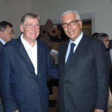 Venezia 2008: Paolo Baratta con il regista Ermanno Olmi
