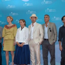 Venezia 2008: Il cast di 'Burn After Reading' - Clooney, Pitt, Tilda Swinton e la McDormand - con i fratelli Coen
