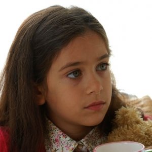 La piccola Giulia Bellu nella fiction Fidati di me