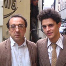 Andrea Montovoli e Silvio Orlando sul set de Il papà di Giovanna
