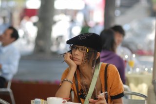Bai Ling in una sequenza del film Shanghai Baby