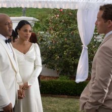 Rockmond Dunbar e Sanaa Lathan in una scena del film The Family That Preys