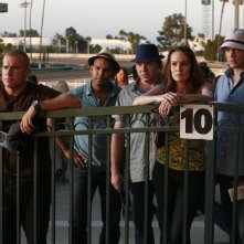 Dominic Purcell, Amaury Nolasco, Wade Williams, Sarah Wayne Callies e Wentworth Miller nell'episodio 'Blow Out' della serie Prison Break