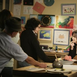 Sally field sul set del terzo episodio di Brothers & Sisters: Tug of war