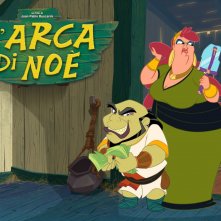 Un wallpaper del film d'animazione L'arca di Noè