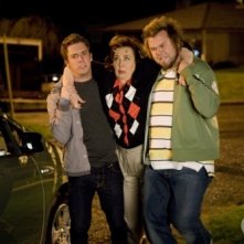 Bret Harrison, Christine Willes e Tyler Labine nell'episodio La talpa di Reaper