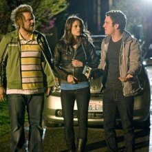 Bret Harrison, Missy Peregrym e Tyler Labine nell'episodio La talpa di Reaper