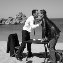 Luciano Curreli e Jerome Duranteau in una scena del film Beket