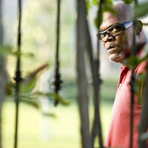 Samuel L. Jackson in una sequenza de La terrazza sul lago