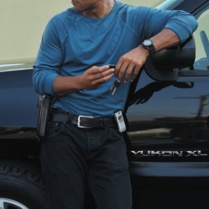 Shemar Moore interpreta Derek Morgan nell'epidosio 'The Angel Maker' della serie Criminal Minds