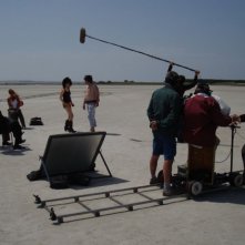 Sul set del film Beket, diretto da Davide Manuli