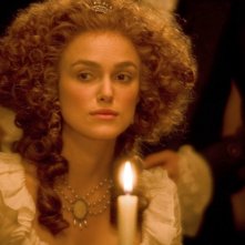 Un primo piano di Keira Knightley, protagonitsa del film La duchessa