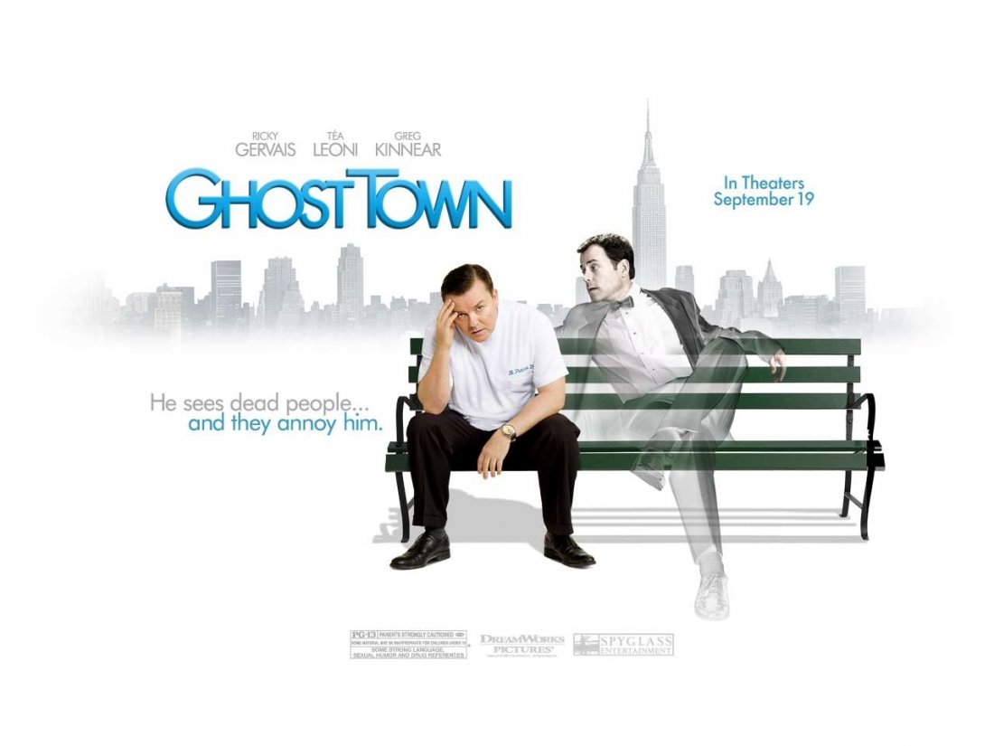 Un Wallpaper Del Film Ghost Town Con Ricky Gervais E Greg Kinnear 88611