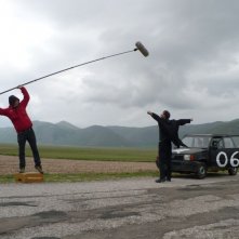 Una foto scattata sul set di Beket, diretto da Davide Manuli
