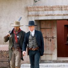 Viggo Mortensen e Ed Harris in una sequenza del western Appaloosa