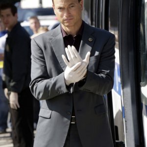 Gary Sinise nell'episodio 'Page Turner' della serie CSI New York