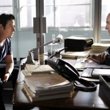 Rob Morrow e Keith Carradine nell'episodio 'Blowback' della serie Numb3rs