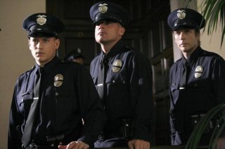 Wentworth Miller, Dominic Purcell e William Fichtner in una scena dell'episodio Eagles and Angels di Prison Break