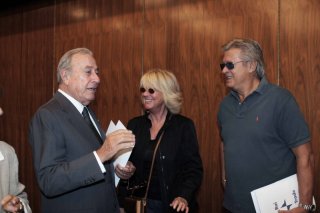 Biagio Agnes e Loretta Goggi alla presentazione della collana 'I grandi sceneggiati della televisione italiana'