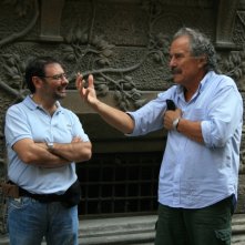 Giovanni Fasanella e Paolo Rozzi sul set del documentario Il sol dell'avvenire