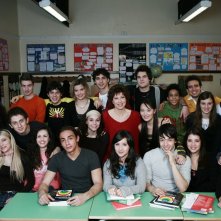 Provaci ancora Prof! 3: Veronica Pivetti e i suoi allievi (in prima fila Gianluca Di Gennaro)
