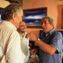 Tonino Loris Paroli, Giovanni Fasanella e Paolo Rozzi sul set del documentario Il sol dell'avvenire
