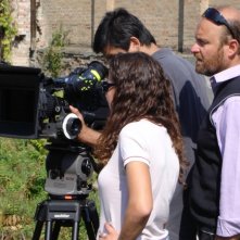 Una foto scattata sul set del film Il sol dell'avvenire di Giovanni Fasanella e Gianfranco Pannone