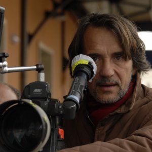 Una foto sul set del regista Massimo Spano