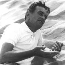 Il regista David Lean sul set di Lawrence d'Arabia