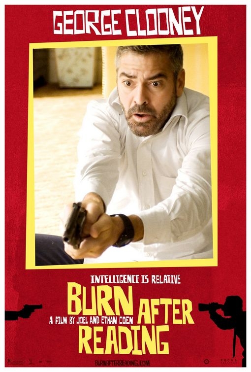 Character Poster Per George Clooney Burn After Reading 89312