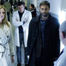 Christiane Filangieri  e Daniele Pecci in una scena della serie Crimini bianchi