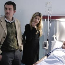 Lucio Allocca in una sequenza della fiction Crimini bianchi