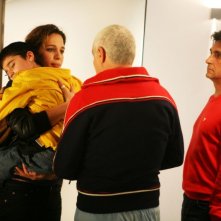 Aylin Prandi, Giorgio Panariello e Vincenzo Salemme in una scena del film No Problem