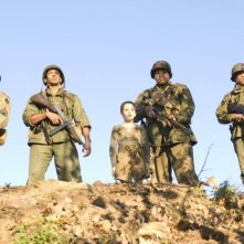 Derek Luke, Laz Alonso, Matteo Sciabordi, Omar Benson Miller e Michael Ealy in una scena del film Miracolo a S. Anna