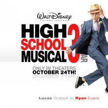 Un wallpaper di High School Musical 3 con il brioso Lucas Grabeel