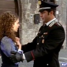 Pamela Saino e Simone Montedoro in una scena di Don Matteo 6