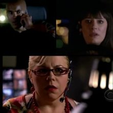 Kirsten Vangsness, Shemar Moore e Paget Brewster in un momento dell'episodio 'Mayhem' della serie Criminal Minds