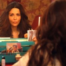 Sabrina Ferilli in una sequenza della fiction Anna e i cinque